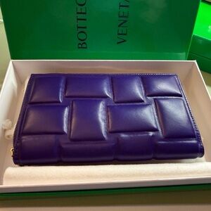 Bottega Veneta, Deep Purple Leather Wallet